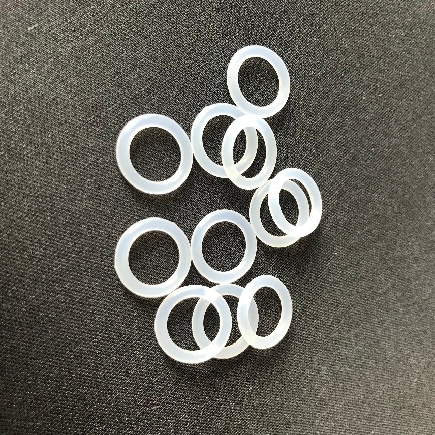 FDA Grade Colorless Sil Silicone Rubber O-Ring